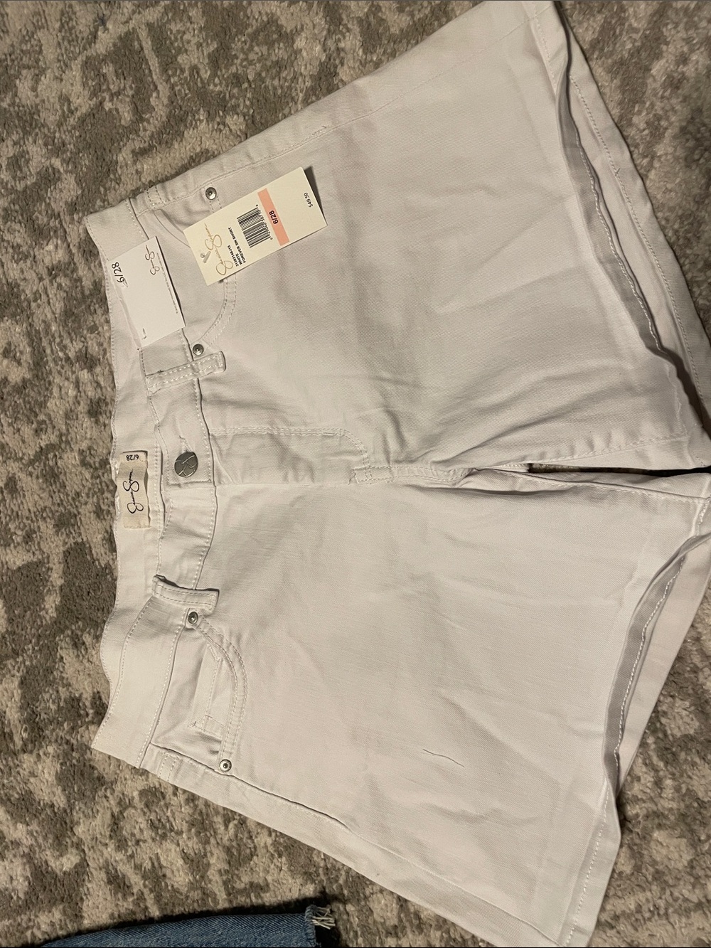 Jessica Simpson White Denim Jean Shorts